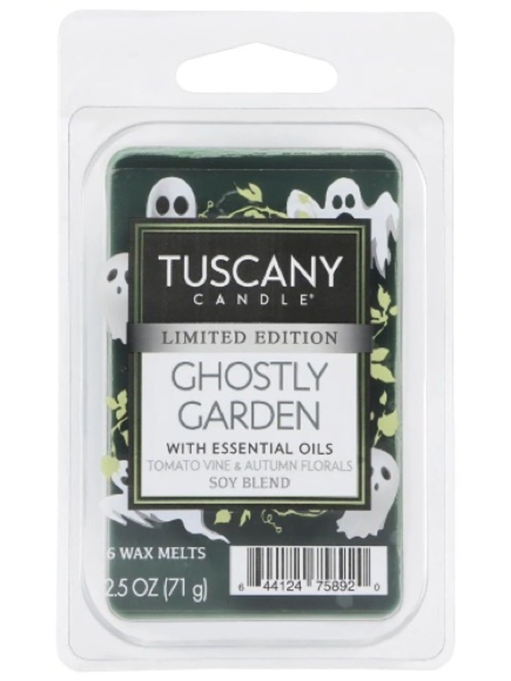 👻🎃 Tuscany Candle Ghostly Garden Halloween Wax Melts 2.5 oz 🎃👻
Limited Edition